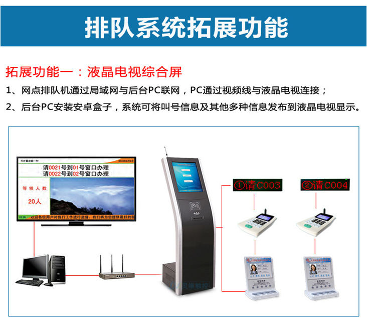 银行政企事业单位无线排队叫号机